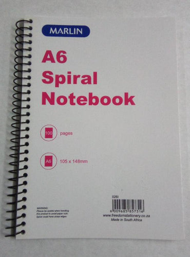 A6 Spiral Notepad (105x148mm)