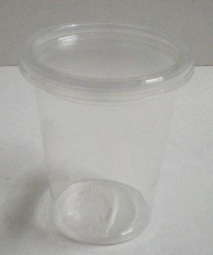 Clear 175ml Plastic Cups with Lids | 10pc