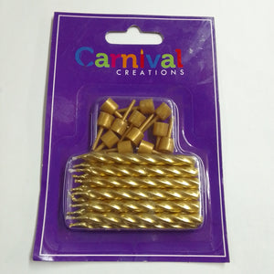 Gold Birthday Candles | 12pc
