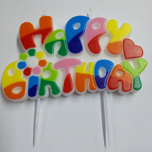 Happy Birthday Candle | Various Colours 