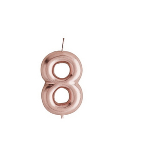 Rose Gold Candle "8"