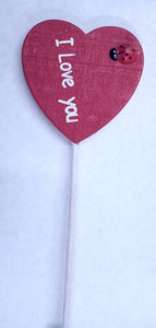 Valentine's wooden heart pattern