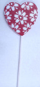 Valentine's wooden heart pattern