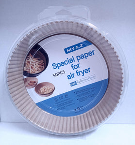 Airfryer Paper Liners Round 20cm. 50pcs