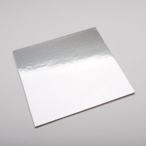 Square Thin Cake Boards | Silver 