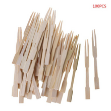 Load image into Gallery viewer, Bamboo Fruit Forks | 100pc