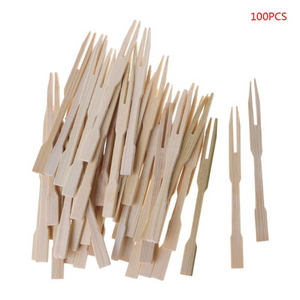 Bamboo Fruit Forks | 100pc