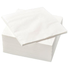 Load image into Gallery viewer, Serviettes plain white (1ply / 2ply)