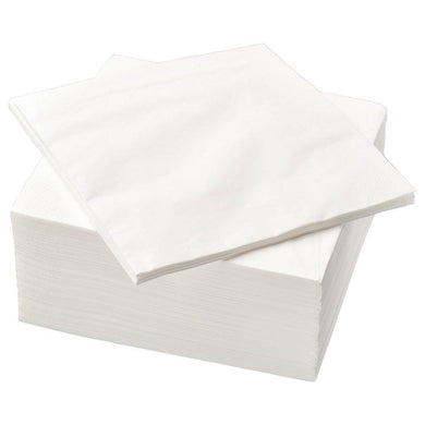 Serviettes plain white (1ply / 2ply)