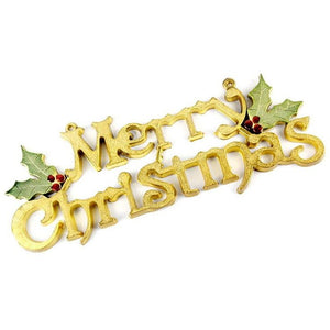 Merry Christmas Door plate Plastic (20cm)