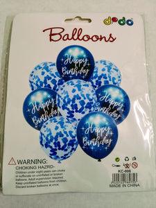 Happy Birthday Balloons Set (8pcs)