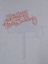 Load image into Gallery viewer, Cake Topper (Happy Birthday) Pink