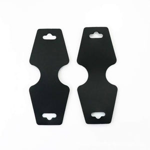 Jewellery Black Plastic Display Tags 4.5x12.3cm (10pcs)