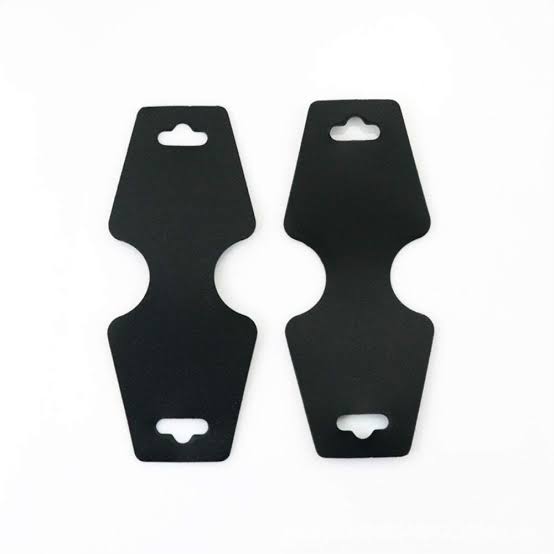 Jewellery Black Plastic Display Tags 4.5x12.3cm (10pcs)