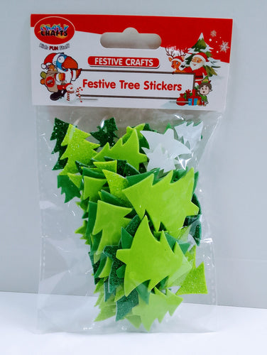 Foam Xmas Tree Stickers