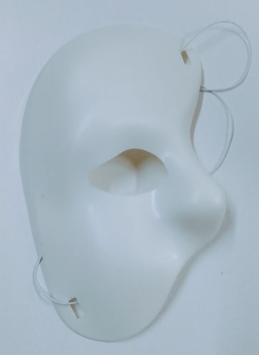 Mask Half Face Plastic White