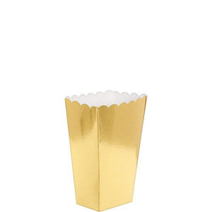 Metallic Popcorn Boxes (Gold)