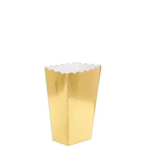 Metallic Popcorn Boxes (Gold)