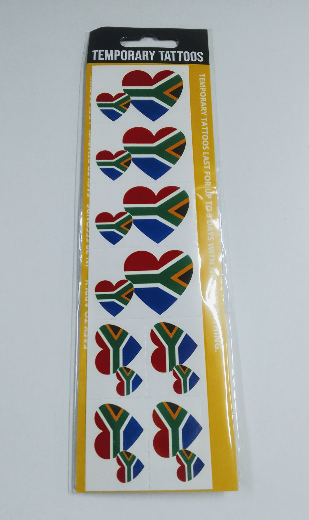 Heart Shape South Africa Tattoo Stickers