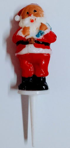 Plastic Xmas Standing Santa Pick