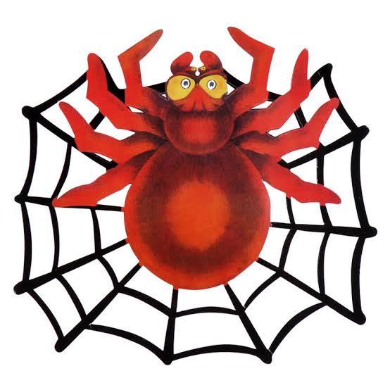 Hanging Spider on Spiderweb Honeycomb