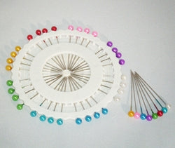 Round head pins/Colour Rosettes