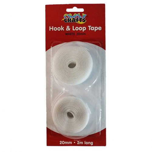 White Hoop & Loop Tape