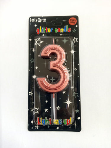 Glitter No.3 Rose Gold Candle