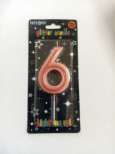 Glitter No.6 Rose Gold Candle