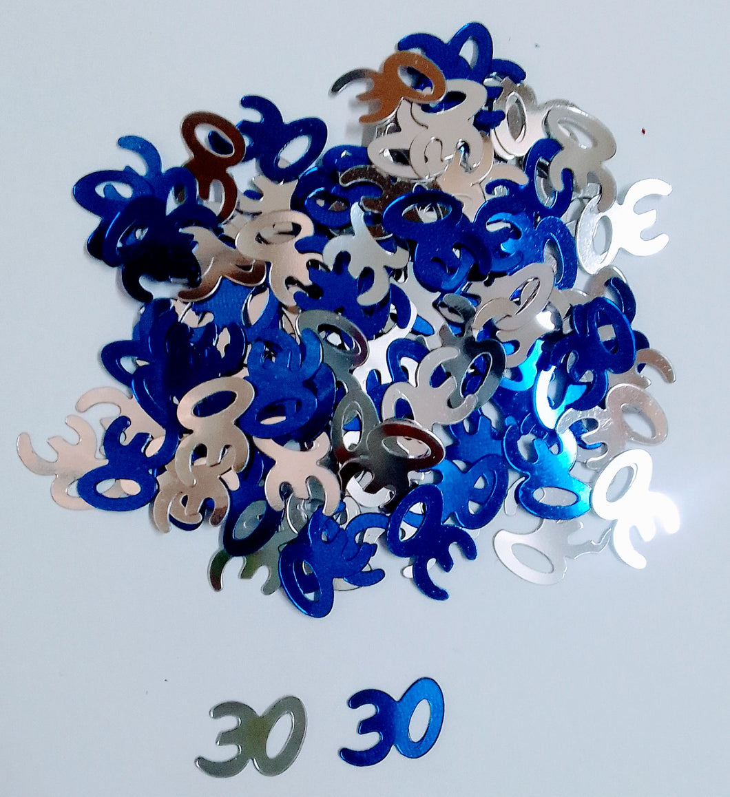 Confetti (Blue/Silver )