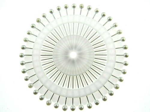 Round Head Pins /Pearl Rosettes