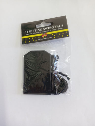 Swing Tags (12pcs) Black