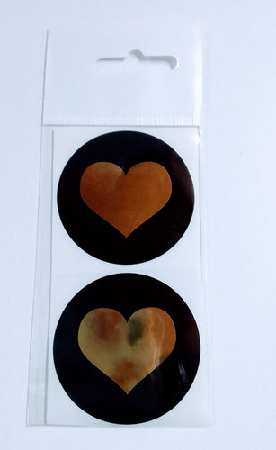 Sticker (Heart Blackb/Gold)