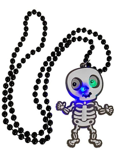 Halloween Necklace Light Up Skeleton