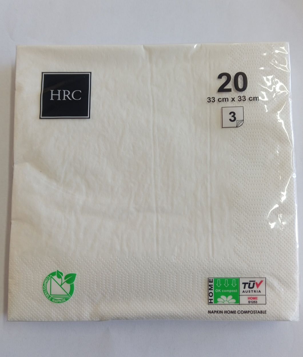 Compostable Serviettes - 3ply (20pcs)