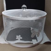Load image into Gallery viewer, White Cake Mesh Dome Cover And Plate