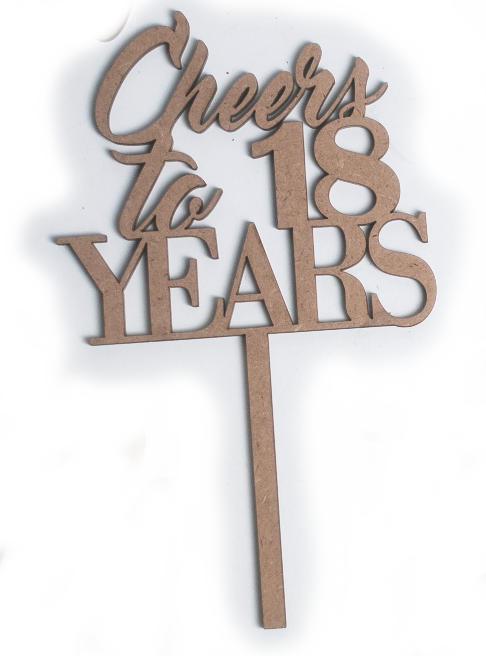 Cheers to 18 Years | Cake Topper