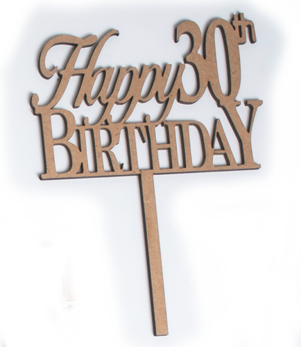 Happy 30th Birthday | Cake Topper