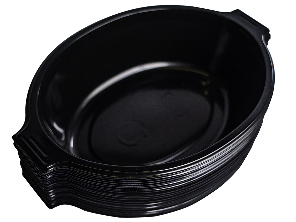 Plastic Take Away Dish [Balck]