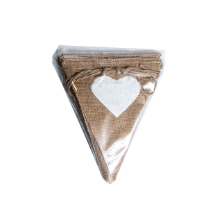 Bunting [Hessian Heart Printed]