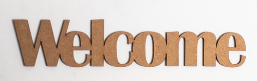 Welcome Laser Cut Wooden Sign