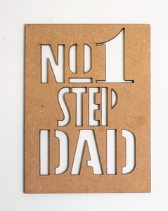 No.1 Step Dad | Cake Topper