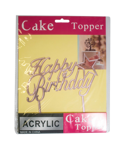 Cake Topper [Happy Birthday] [Acrylic]