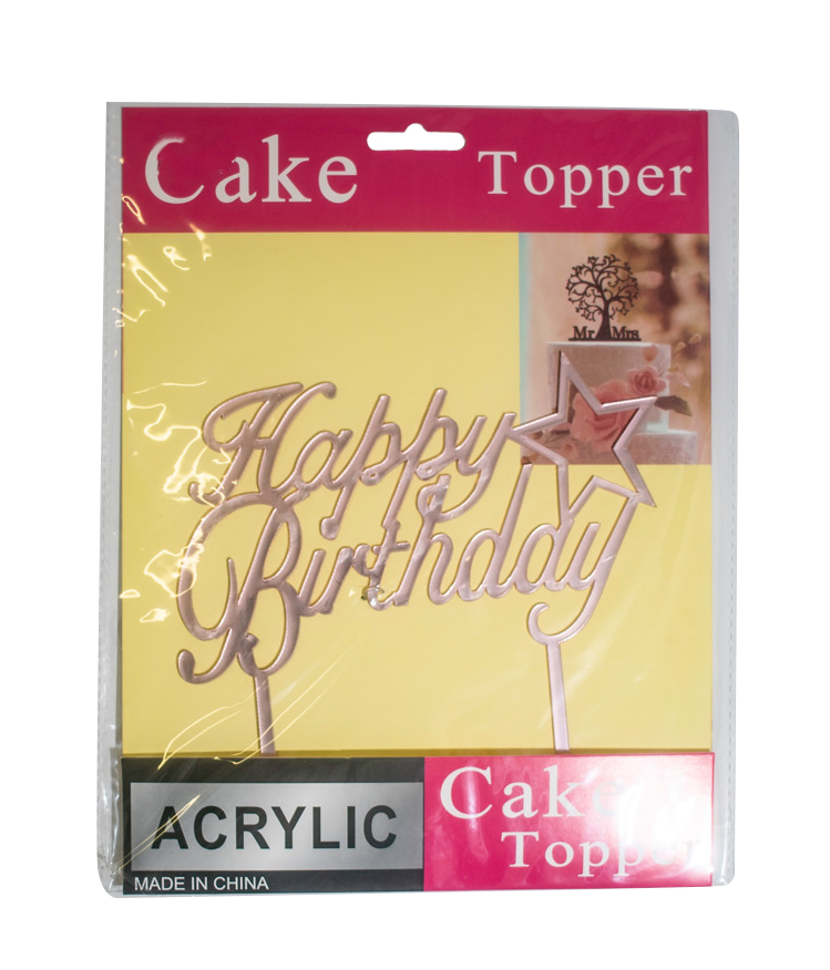 Cake Topper [Happy Birthday] [Acrylic]