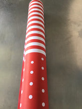 Load image into Gallery viewer, Wrapping Paper [Red &amp; White Striped/Polka Dots]