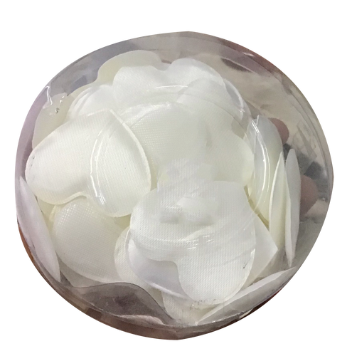 White Fabric Hearts | 4cm