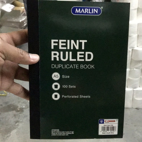 Feint Ruled Duplicate Book